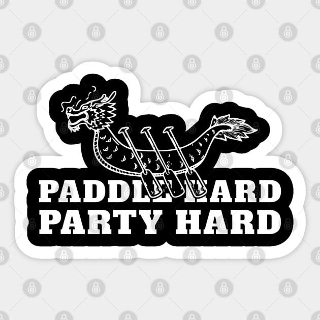 Dragon Boat Paddle Hard Party Hard Sticker by TidenKanys